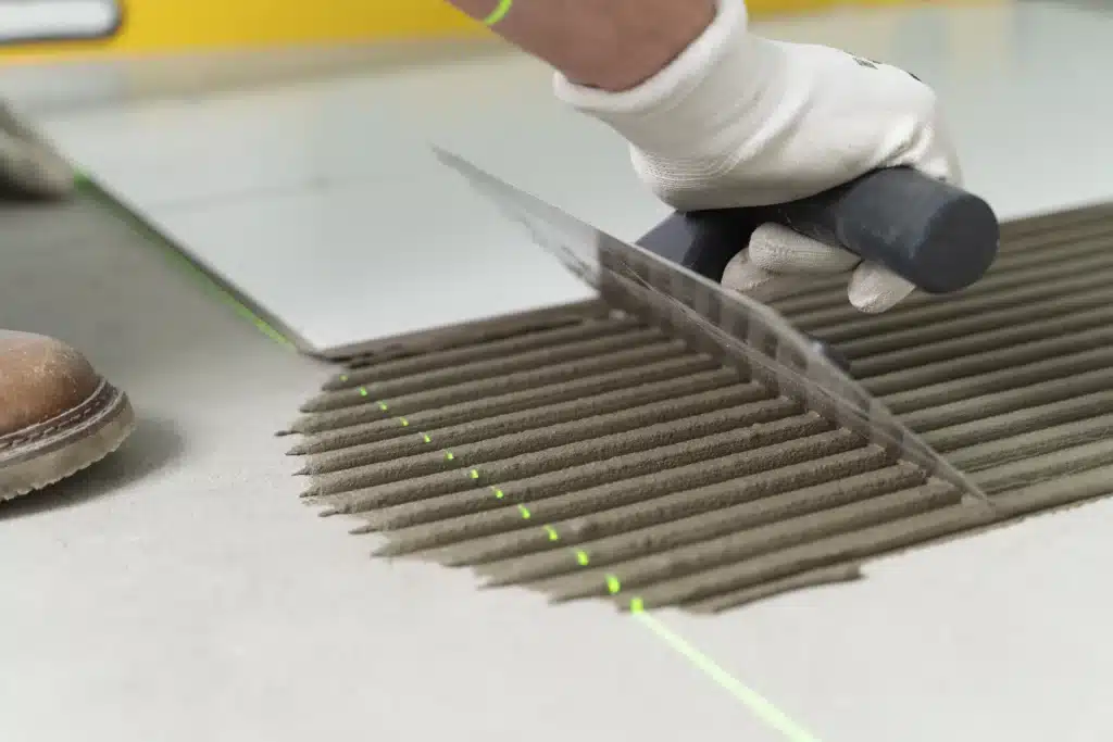 pose de carrelage salle de bain à Bondues